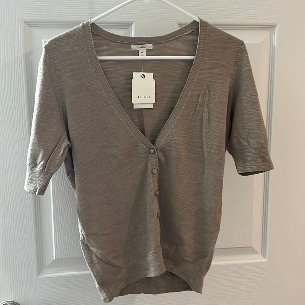 Short sleeve cardigan